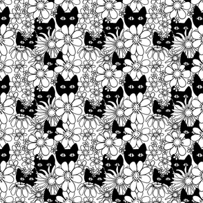 Black Cats in Daisies-ed-ed