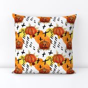 Happy Halloween JackoLanterns Candy Corn Stripe