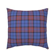 Dunbar tartan, 6", custom colorway soft red/blue