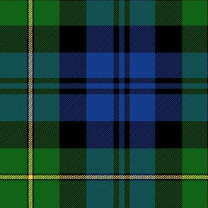 Gordon Highlanders tartan, 14" modern colors