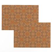 Fractal Kaleidoscope in Tan and Black