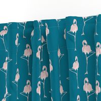  Colette’s Flamingos on Turquoise 