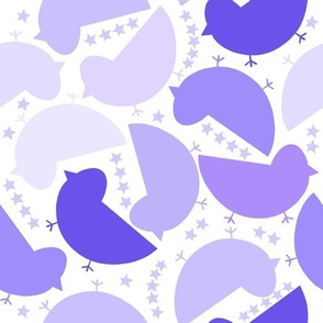 Colette's Chicks & Stars-Purple