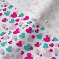 Colette's Pink & Aqua hearts