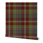 MacDonald of Glenladale tartan #1, 10" muted, c.1772