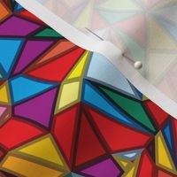 Stained Glass Triangle Rainbow