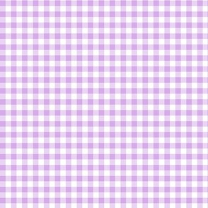 1/4" Soft Purple Gingham Checks