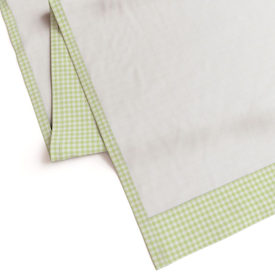 1/4" Pale Lime green gingham checkers