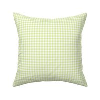 1/4" Pale Lime green gingham checkers