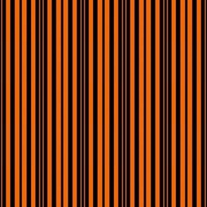 Vertical Orange Black Halloween Stripes