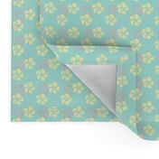 Hawiian Aloha Infant Nursery Print Pastel Flowers