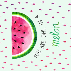 Watermelon fruit pun tea towel