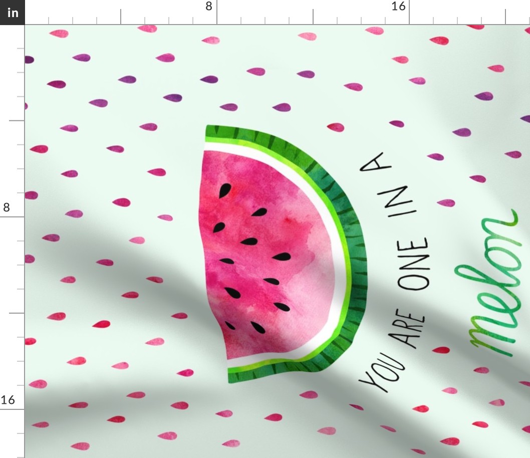 Watermelon fruit pun tea towel