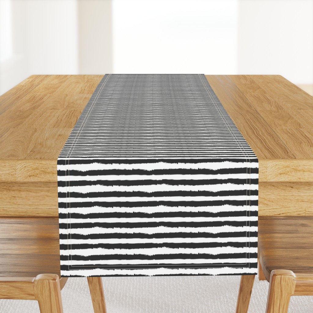 Obsessive Stripe Disorder - Black and White Multi-Color Stripe