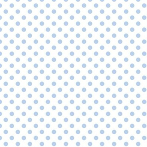 Blue and White Polka Dot