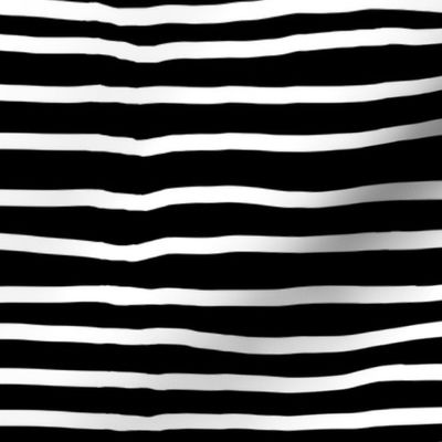 Black and White Horizontal Stripes