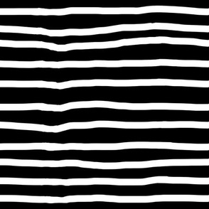 Black and White Horizontal Stripes