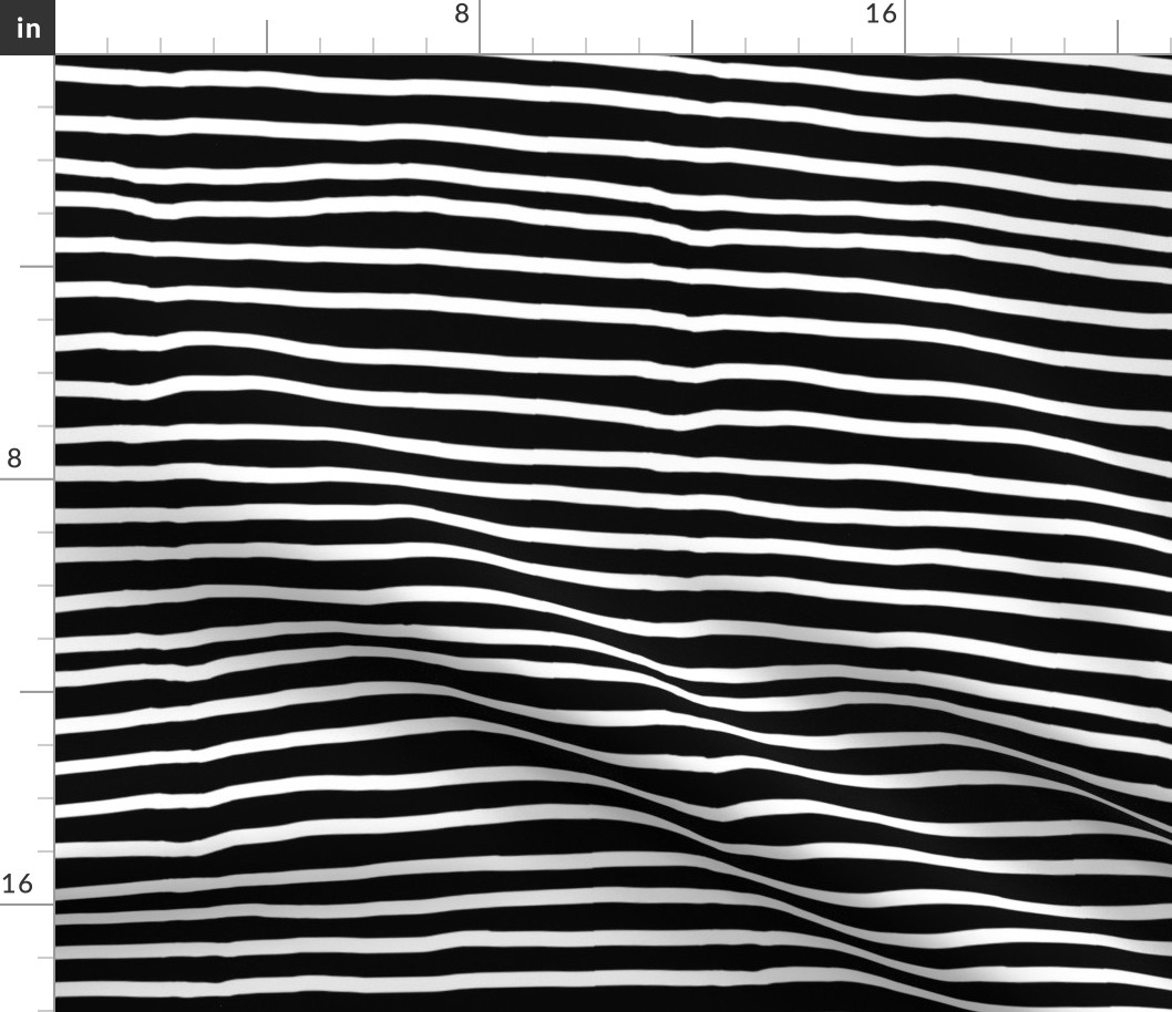 Black and White Horizontal Stripes