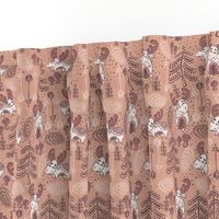 Moose Wonder Woodland in Light Vintage Purple