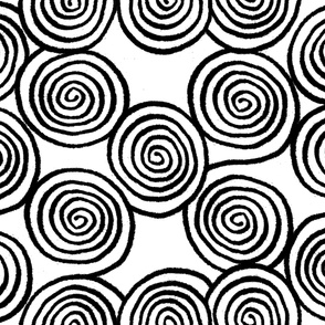 Black and White Swirls