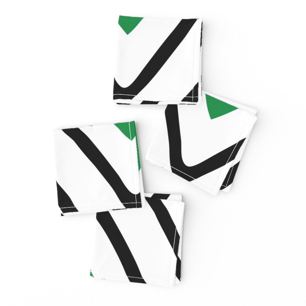 Diamond in Diamond - Jumbo - Green, White, Black