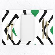 Diamond in Diamond - Jumbo - Green, White, Black