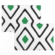 Diamond in Diamond - Jumbo - Green, White, Black