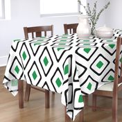 Diamond in Diamond - Jumbo - Green, White, Black