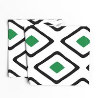 Diamond in Diamond - Jumbo - Green, White, Black