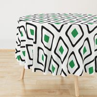 Diamond in Diamond - Jumbo - Green, White, Black