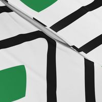 Diamond in Diamond - Jumbo - Green, White, Black