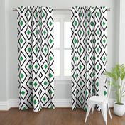 Diamond in Diamond - Jumbo - Green, White, Black