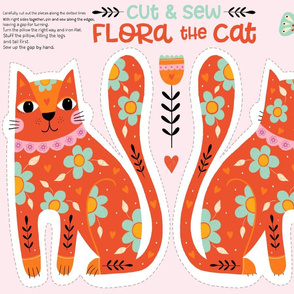 Flora the Cat - cut & sew