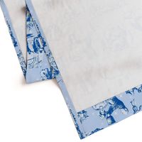 Good Cheer Christmas Toile blueberry 2