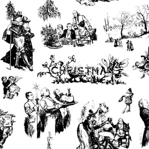 Good Cheer Christmas Toile sable