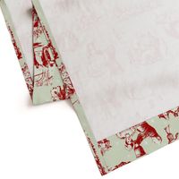 Good Cheer Christmas Toile strawberry basil