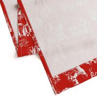 Good Cheer Christmas Toile strawberry 2