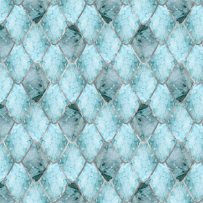 Silver Reptile Scales Fabric, Wallpaper and Home Decor