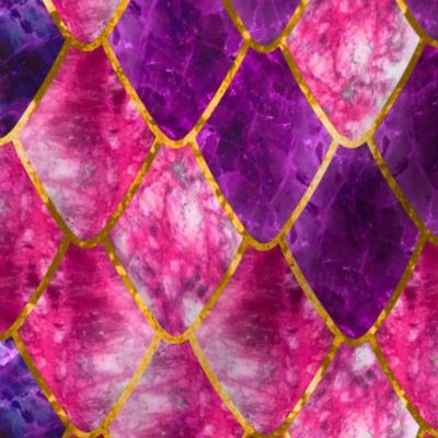 Fuchsia Royalty Gemstone Dragon Scales