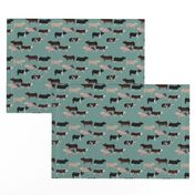 pig tile teal