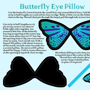 Butterfly Eye Pillow Cut and Sew