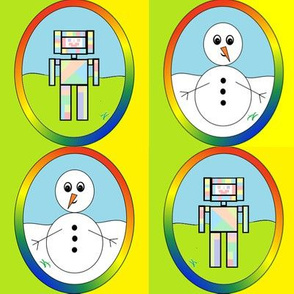Geometric Snow & Robot Fun