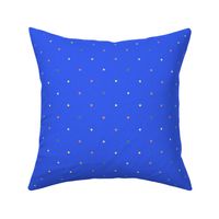 Polka Dots - Multi Dots on Bright Blue 