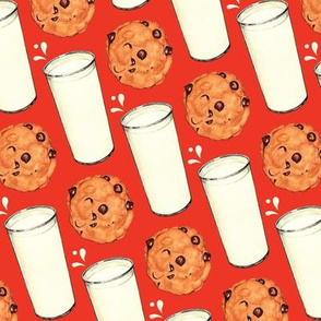 Milk & Cookies - Red