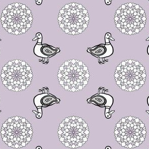Paisley Duck Bandana | Goose Lavender