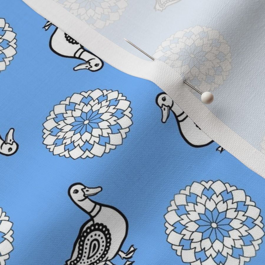 Paisley Duck Bandana on Sky | Forager's Brights