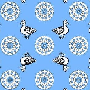 Paisley Duck Bandana on Sky | Forager's Brights