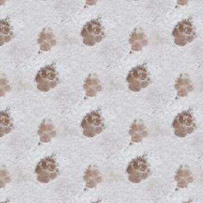 Pawprints in Snow | Seamless Photo Print