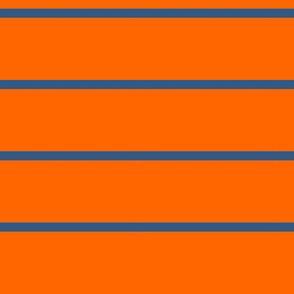 Stripe Orange and blue wide