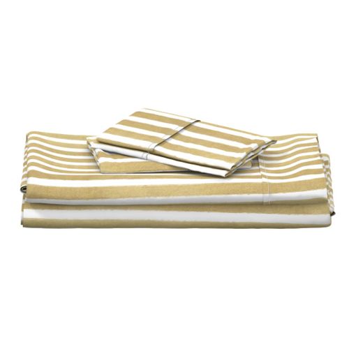 1” Gold Stripes - vertical - faux metallic gold